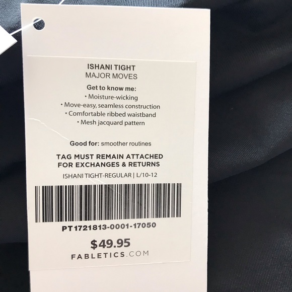 Fabletics black leggings with see through details. - Picture 3 of 3